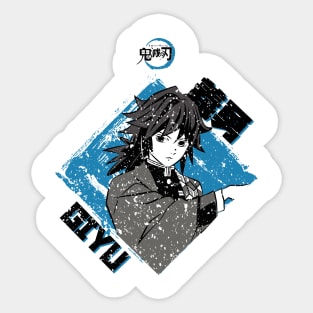 DEMON SLAYER: GIYU TOMIOKA (GRUNGE STYLE) Sticker